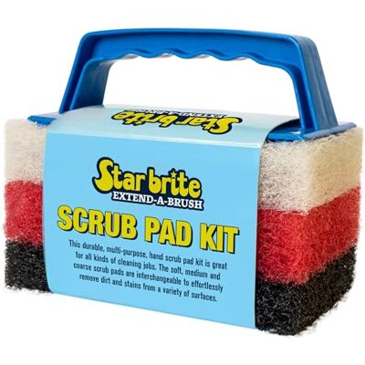 STAR BRITE Scrub Pad Kit – Handgreep met 3 kuddar STAR BRITE Scrub Pad Kit – Handgreep met 3 kuddar