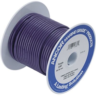 Ancor 106710 Marin kvalitet elektrisk primär förtennad koppar båttändningar (12-Gauge, lila, 30 cm) Ancor 106710 Marin kvalitet elektrisk primär förtennad koppar båttändningar (12-Gauge, lila, 30 cm)