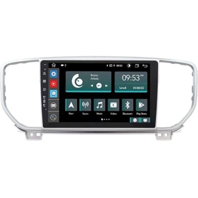 Jf Sound car audio system Specifik bilradio för Kia Sportage de 2018 med kamera, GPS och standardförstärkare Android GPS Bluetooth WiFi USB DAB+ Touchscreen 9" 8core Carplay AndroidAuto Jf Sound car audio system Specifik bilradio för Kia Sportage de 2018 med kamera, GPS och standardförstärkare Android GPS Bluetooth WiFi USB DAB+ Touchscreen 9" 8core Carplay AndroidAuto
