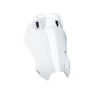 Puig 22862H Touring Screen med högt aerodynamiskt visir i högeffektiv akryl med justerbart visir som förbättrar skyddet och körkomforten, Rök Puig 22862H Touring Screen med högt aerodynamiskt visir i högeffektiv akryl med justerbart visir som förbättrar skyddet och körkomforten, Rök