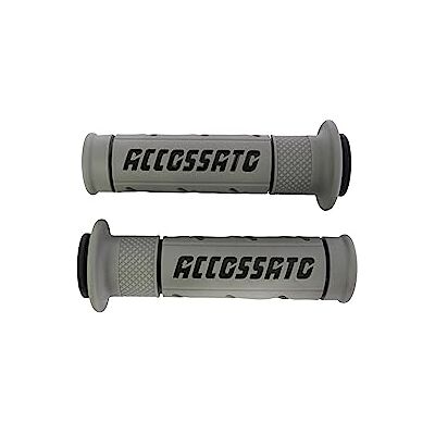 ACCOSSATO Par grå tvåkomponents gummigrepp med svart bokstäver för KTM 990 Super Duke 2005-2012 (CC 990) ACCOSSATO Par grå tvåkomponents gummigrepp med svart bokstäver för KTM 990 Super Duke 2005-2012 (CC 990)