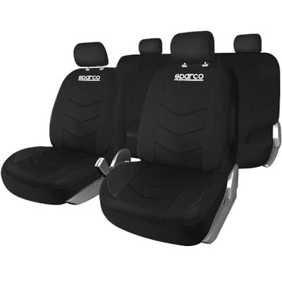 Sparco 9 delar sätesöverdrag set svart Sparco 9 delar sätesöverdrag set svart