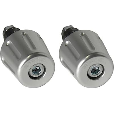 ACCOSSATO Par motvikter Silver hantel med inre hål Ø 12mm till 20mm för Suzuki An250 Burgman 2003–2006 (CC 250) ACCOSSATO Par motvikter Silver hantel med inre hål Ø 12mm till 20mm för Suzuki An250 Burgman 2003–2006 (CC 250)
