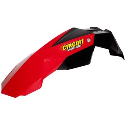CIRCUIT Equipment PF004-032 Front Stealth Mud Guard svart/röd CIRCUIT Equipment PF004-032 Front Stealth Mud Guard svart/röd