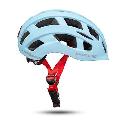 SMARTGYRO Helmet Urban Gray, stads- och mountainbike och elektrisk skoter, storlek M/L, unisex, flera ventilationer, bakre LED SMARTGYRO Helmet Urban Gray, stads- och mountainbike och elektrisk skoter, storlek M/L, unisex, flera ventilationer, bakre LED