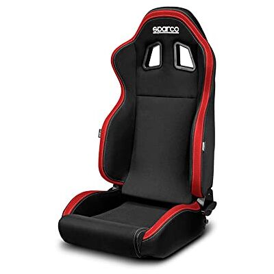 Sparco Sport Seat R100 MY22 svart/röd (lutbar) Sparco Sport Seat R100 MY22 svart/röd (lutbar)