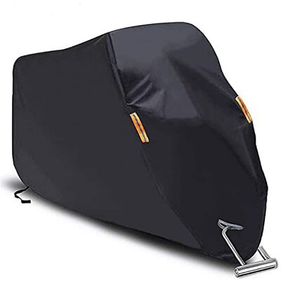 SEAZEN Motorcykelskydd vattentät/dammtät/snötät/UV-skydd motorcykelöverdrag 5 lager andningsbart tyg med bomull som passar de flesta typer (102 cm L x 41 tum B x 49 tum H) SEAZEN Motorcykelskydd vattentät/dammtät/snötät/UV-skydd motorcykelöverdrag 5 lager andningsbart tyg med bomull som passar de flesta typer (102 cm L x 41 tum B x 49 tum H)