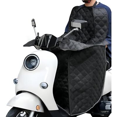 Favoto Benskydd skoter solskydd sommar – skoter filt regnskydd med reflektionsremsor universell polyester bentäcke för tvåhjulingar pedaldrivna fordon svart Favoto Benskydd skoter solskydd sommar – skoter filt regnskydd med reflektionsremsor universell polyester bentäcke för tvåhjulingar pedaldrivna fordon svart