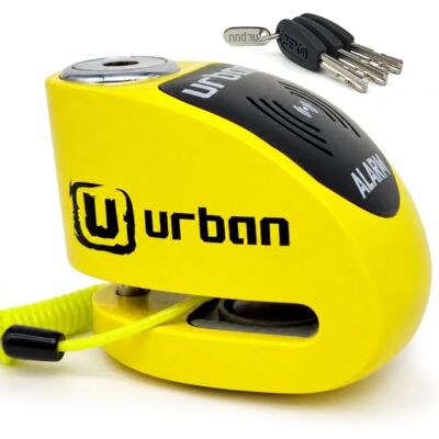 urban UR906Y Motorcykel Skivbromslås med 120dB Larm Hi-Tech X2 ON, Vattentät Utbytbar Modul, CR2 Batteri, Påminnelsekabel, 6mm Universellt Stöldskydd för Motorcyklar Scootrar Elcyklar Elsparkcyklar urban UR906Y Motorcykel Skivbromslås med 120dB Larm Hi-Tech X2 ON, Vattentät Utbytbar Modul, CR2 Batteri, Påminnelsekabel, 6mm Universellt Stöldskydd för Motorcyklar Scootrar Elcyklar Elsparkcyklar