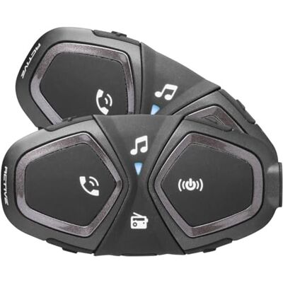 Interphone ACTIVE HD dubbel intercom motorcykelhjälm 40 mm stereohörlurar med 4 mm, 4 motorcyklar, max 1 km avstånd, 15 timmars räckvidd, radio, GPS, TFT, IPX67 vattentät Interphone ACTIVE HD dubbel intercom motorcykelhjälm 40 mm stereohörlurar med 4 mm, 4 motorcyklar, max 1 km avstånd, 15 timmars räckvidd, radio, GPS, TFT, IPX67 vattentät