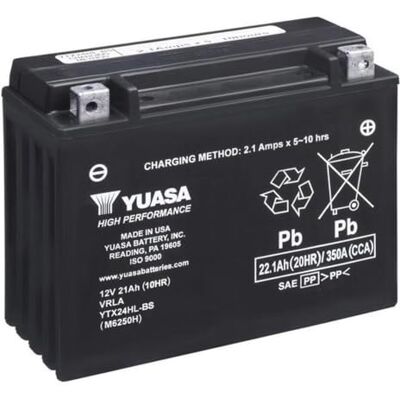 Yuasa YTX24HL 12V 350 CCA högpresterande underhållsfri AGM VRLA motorcykelbatteri Yuasa YTX24HL 12V 350 CCA högpresterande underhållsfri AGM VRLA motorcykelbatteri