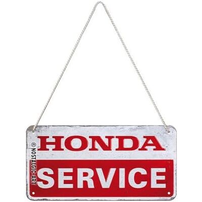 ART Retro Hängande skylt, 10 x 20 cm, Honda MC – Service original Honda license product (OLP), av metall, vintagedesign, Presentidé för motorcyklister ART Retro Hängande skylt, 10 x 20 cm, Honda MC – Service original Honda license product (OLP), av metall, vintagedesign, Presentidé för motorcyklister