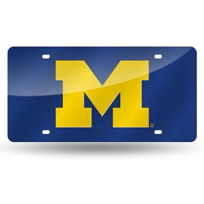 Rico Industries NCAA laserinlagd metall registreringsskylt, Michigan Wolverines Rico Industries NCAA laserinlagd metall registreringsskylt, Michigan Wolverines