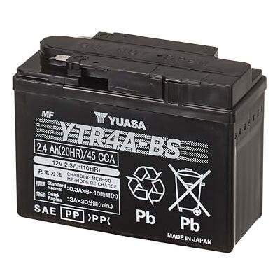 Yuasa YTR4A-BS 12V 45 CCA förfylld och klar att passa Underhållsfri motorcykel AGM VRLA batteri Yuasa YTR4A-BS 12V 45 CCA förfylld och klar att passa Underhållsfri motorcykel AGM VRLA batteri