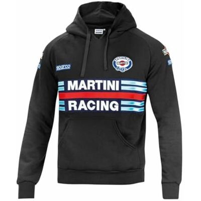 Sparco Martini Racing Tröja, Svart, Standard Unisex Vuxen, Flerfärgad, M Sparco Martini Racing Tröja, Svart, Standard Unisex Vuxen, Flerfärgad, M