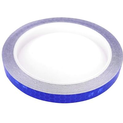 cyclingcolors Reflekterande självhäftande tejp 10 mm 8 m kaross fälg hjälm klistermärke motorcykel skoter bil synlighet säkerhet, blå cyclingcolors Reflekterande självhäftande tejp 10 mm 8 m kaross fälg hjälm klistermärke motorcykel skoter bil synlighet säkerhet, blå