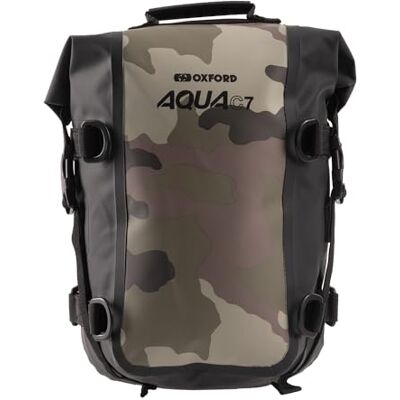 Oxford Aqua C7 Crash Bar Väska Äventyr Cyklar Motorcykel Bagage, Kamouflage/Svart Oxford Aqua C7 Crash Bar Väska Äventyr Cyklar Motorcykel Bagage, Kamouflage/Svart