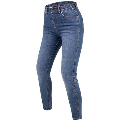REBELHORN Classic III Dammotorcykeljeans dam aramidfiber foder SAS-TEC-knä och höftskydd Skinny Fit, Blå tvättad, 32W x 30L REBELHORN Classic III Dammotorcykeljeans dam aramidfiber foder SAS-TEC-knä och höftskydd Skinny Fit, Blå tvättad, 32W x 30L