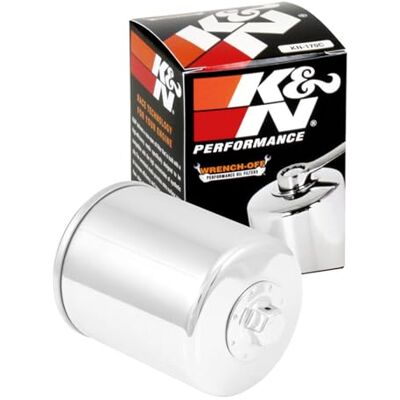 K&N Powersports oljefilter – patron krom 75 x 94 mm kompatibel med Harley Davidson (KN-170C) K&N Powersports oljefilter – patron krom 75 x 94 mm kompatibel med Harley Davidson (KN-170C)