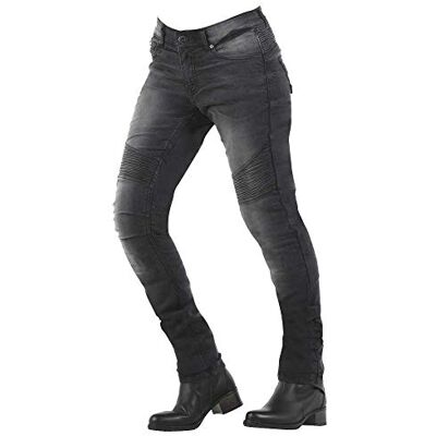 Overlap Imola damjeans, ruta, svart, storlek 26 Overlap Imola damjeans, ruta, svart, storlek 26