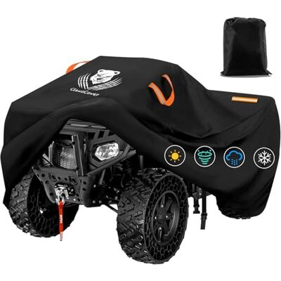 ClawsCover ATV skydd slitstark vattentät utomhus 3XL 102 tum bleknar inte 420D oxfordtyg fyra hjulsskydd tillbehör alla väder UV-skydd för Kawasaki Yamaha Suzuki Honda Polaris Can am ClawsCover ATV skydd slitstark vattentät utomhus 3XL 102 tum bleknar inte 420D oxfordtyg fyra hjulsskydd tillbehör alla väder UV-skydd för Kawasaki Yamaha Suzuki Honda Polaris Can am
