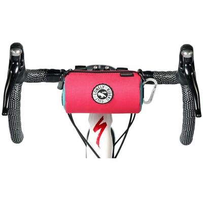 ULAC COURSIER Pulse 1,1 L Neo Porter cykelmatningsväska för styret, med främre öljett som rymmer ljus och solglasögon och en axelrem för enkel transport (Rosa-Blågrön) ULAC COURSIER Pulse 1,1 L Neo Porter cykelmatningsväska för styret, med främre öljett som rymmer ljus och solglasögon och en axelrem för enkel transport (Rosa-Blågrön)