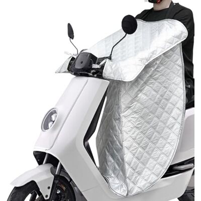 Favoto Benskydd skoter sommar solskydd – skoter filt regnskydd med reflektionsremsor universell polyester bentäcke för tvåhjulingar pedaldrivna fordon silver Favoto Benskydd skoter sommar solskydd – skoter filt regnskydd med reflektionsremsor universell polyester bentäcke för tvåhjulingar pedaldrivna fordon silver