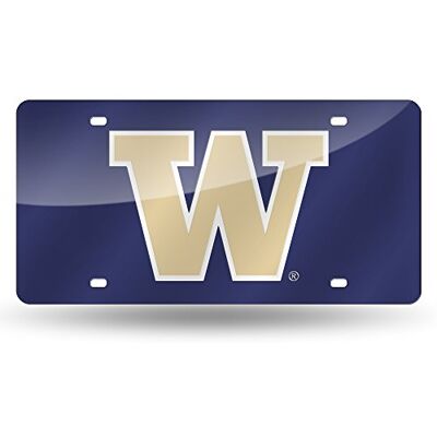 Rico Industries NCAA Washington Huskies laserinlagd metall registreringsskylt tagg Rico Industries NCAA Washington Huskies laserinlagd metall registreringsskylt tagg