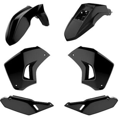 Polisport 90858 – Enduro plast replika kit för dem som letar efter OEM-kvalitet för Kawasaki motorcyklar i svart färg Polisport 90858 – Enduro plast replika kit för dem som letar efter OEM-kvalitet för Kawasaki motorcyklar i svart färg