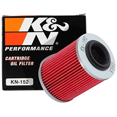 K&N Powersports oljefilter – patron 56 x 75 mm, kompatibel med Can-Am, Aprilia, Bombardier (KN-152) K&N Powersports oljefilter – patron 56 x 75 mm, kompatibel med Can-Am, Aprilia, Bombardier (KN-152)