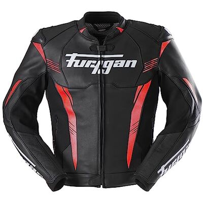 Furygan Pro One herrjacka, Svart-röd-vit, XXL Furygan Pro One herrjacka, Svart-röd-vit, XXL