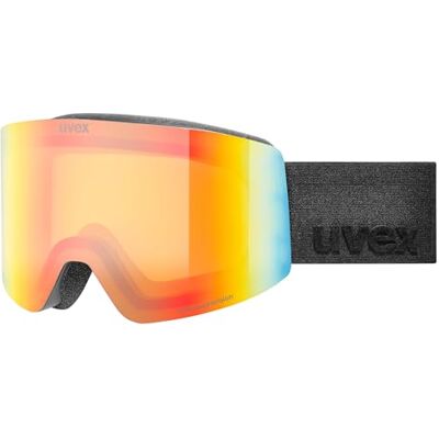 Uvex provoqe FM, Skidglasögon unisex – vuxen, schwarz matt dl/regenbogen-klar, one size Uvex provoqe FM, Skidglasögon unisex – vuxen, schwarz matt dl/regenbogen-klar, one size