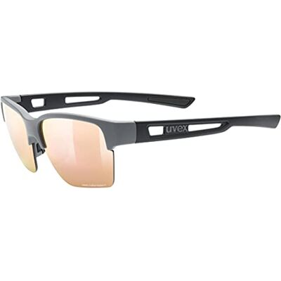 Uvex sportstyle 805 CV outdoor-glasögon för dam och herr kontrasthöjande speglande rhino black matt/champagner one size Uvex sportstyle 805 CV outdoor-glasögon för dam och herr kontrasthöjande speglande rhino black matt/champagner one size