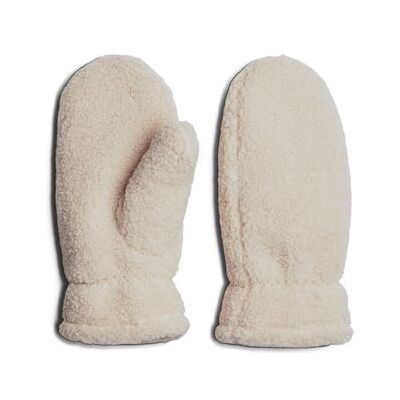 PIECES Pcnetty Teddy Mittens Bc, White Pepper, S, Vit peppar, S PIECES Pcnetty Teddy Mittens Bc, White Pepper, S, Vit peppar, S