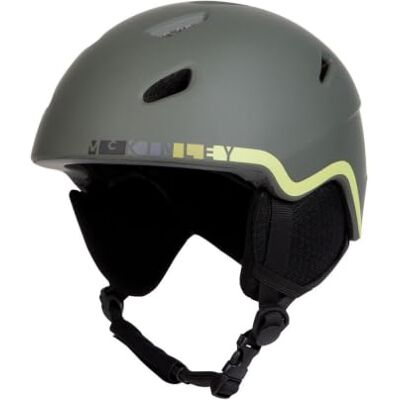 Mc Kinley Mckinley Pulse HS-016 Skidhjälm för barn, Olive/Green Lime, S Mc Kinley Mckinley Pulse HS-016 Skidhjälm för barn, Olive/Green Lime, S