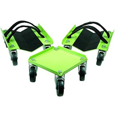 KASTFORCE KF2014 Snöskoterdocka kraftig V-glid med 6,3 cm PVC svängbara hjul och gummidyna som skyddar skidor och 2 par slitstarka remmar som fäster ordentligt på skidor KASTFORCE KF2014 Snöskoterdocka kraftig V-glid med 6,3 cm PVC svängbara hjul och gummidyna som skyddar skidor och 2 par slitstarka remmar som fäster ordentligt på skidor