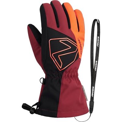 Ziener Barnens Laval skidhandskar/vintersport vattentät, extra varm, ull, röd cabin, 4,5 Ziener Barnens Laval skidhandskar/vintersport vattentät, extra varm, ull, röd cabin, 4,5
