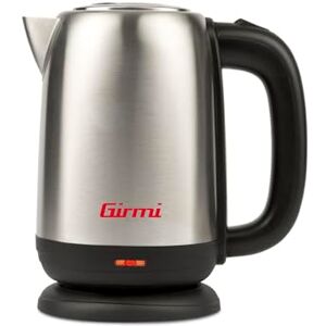 Girmi BL34 vattenkokare, 1,7 l, rostfritt stål, 2200 W, automatisk avstängning, överhettningsskydd, 360° bas, dolt motstånd och avtagbart filter Girmi BL34 vattenkokare, 1,7 l, rostfritt stål, 2200 W, automatisk avstängning, överhettningsskydd, 360° bas, dolt motstånd och avtagbart filter