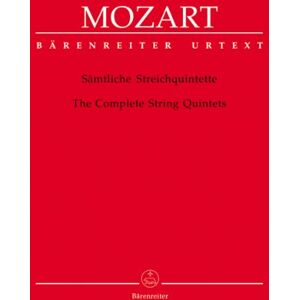 Bärenreiter Mozart: Kompletta strängkvintetter (delar), Barenreiter Urtext Bärenreiter Mozart: Kompletta strängkvintetter (delar), Barenreiter Urtext