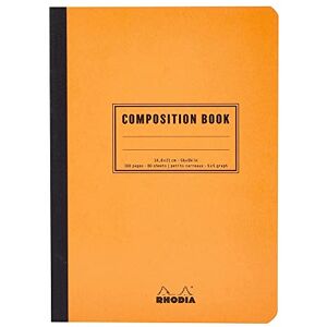 Rhodia 119208C mjuk baksida anteckningsbok sammansättning bok orange A5 små plattor 160 sidor Clairefontaine vitt papper 80 g/m klassiskt Rhodia 119208C mjuk baksida anteckningsbok sammansättning bok orange A5 små plattor 160 sidor Clairefontaine vitt papper 80 g/m klassiskt