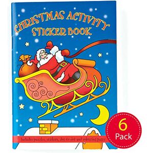 Baker Ross Z1362 Toys jul festlig aktivitet (6 stycken) miniklistermärken målning pussel bok strumpfyllmedel sorterade 145 x 105 mm Baker Ross Z1362 Toys jul festlig aktivitet (6 stycken) miniklistermärken målning pussel bok strumpfyllmedel sorterade 145 x 105 mm