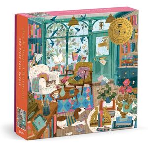 Galison Bookshop Afternoon 500 Piece Foil Puzzle Galison Bookshop Afternoon 500 Piece Foil Puzzle