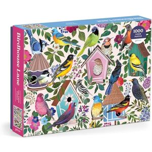 Galison Birdhouse Lane 1000 Piece Puzzle Galison Birdhouse Lane 1000 Piece Puzzle
