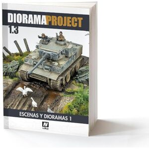 Vallejo 75049 bok: Diorama Projekt 1.3, landskap och dioramas, endast på engelska modellbyggsats, flerfärgad Vallejo 75049 bok: Diorama Projekt 1.3, landskap och dioramas, endast på engelska modellbyggsats, flerfärgad