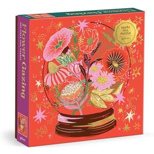 Galison Flower Gazing 500 Piece Foil Puzzle Galison Flower Gazing 500 Piece Foil Puzzle