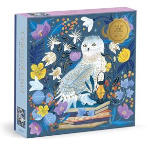 Galison Celestial Owl 500 Piece Foil Puzzle Galison Celestial Owl 500 Piece Foil Puzzle