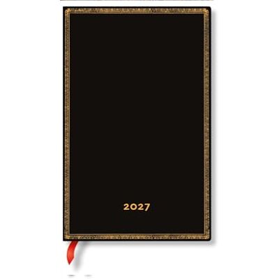 Paperblanks 2027 Black Edition Maxi 12-Month Hardcover Dayplanner (Elastic Band Closure) Vertical Paperblanks 2027 Black Edition Maxi 12-Month Hardcover Dayplanner (Elastic Band Closure) Vertical