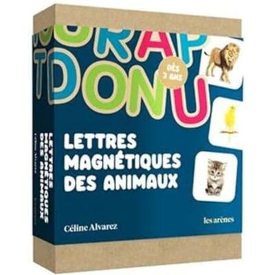 ARENES Coffret Lettres magnétiques animaux Céline Alvarez ARENES Coffret Lettres magnétiques animaux Céline Alvarez