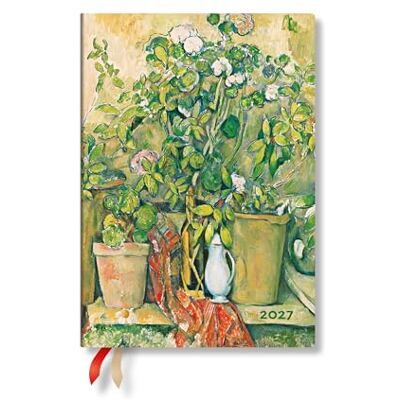 Paperblanks 2027 Cezanne’s Terracotta Pots and Flowers Midi 12-Month Hardcover Dayplanner (Elastic Band Closure) Daily Paperblanks 2027 Cezanne’s Terracotta Pots and Flowers Midi 12-Month Hardcover Dayplanner (Elastic Band Closure) Daily