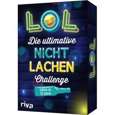 RIVA LOL Die ultimative Nicht-lachen-Challenge Edition ab 18 Jahren: Mit den besten Witzen, Flachwitzen, Scherzfragen für Erwachsene. Partyspiel mit Trinkspielvariante: 3 RIVA LOL Die ultimative Nicht-lachen-Challenge Edition ab 18 Jahren: Mit den besten Witzen, Flachwitzen, Scherzfragen für Erwachsene. Partyspiel mit Trinkspielvariante: 3